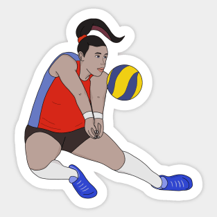 Volleyball Player Sticker